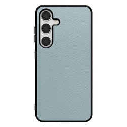 Galaxy S24 用 本革スマホケース/ストラップホール付き スカイブルー WORK25GX-BU-GS24