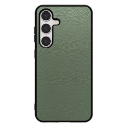 Galaxy S24 用 本革スマホケース/ストラップホール付き ダルグリーン WORK25GX-DG-GS24