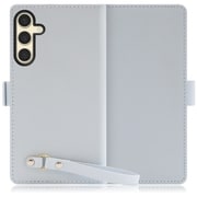 Galaxy S24 用 本革スマホケース/スタンド機能&ストラップホール付き シャーベットブルー WORK29GX-BU-GS24