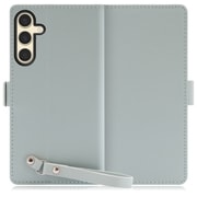Galaxy S24 用 本革スマホケース/スタンド機能&ストラップホール付き アイスグリーン WORK29GX-GN-GS24