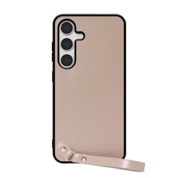 Galaxy S24 用 本革スマホケース/ストラップ＆ストラップホール付き モンブランキャメル WORK33GX-CM-GS24