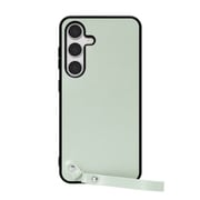 Galaxy S24 用 本革スマホケース/ストラップ&ストラップホール付き アイスグリーン WORK33GX-GN-GS24
