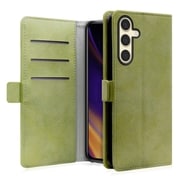 Galaxy S24 用 PUレザースマホケース/スタンド機能&カードポケット&ベルト付き サマーグリーン WORK34MAGGX-GN-GS24