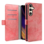 Galaxy S24 用 PUレザースマホケース/スタンド機能&カードポケット&ベルト付き スプリングピンク WORK34MAGGX-PK-GS24