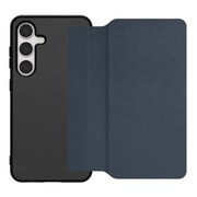 Galaxy S24 用 PUレザースマホケース/ストラップホール&カードポケット付き ダークネイビー WORK38GX-NY-GS24