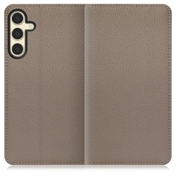 Galaxy S24 用 本革スマホケース/スタンド機能＆カードポケット付き グレージュ WORK47GX-GB-GS24