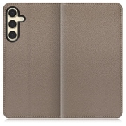 Galaxy S24 用 本革スマホケース/スタンド機能&カードポケット付き グレージュ WORK47GX-GB-GS24