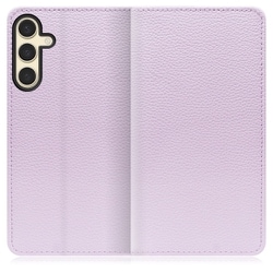 Galaxy S24 用 本革スマホケース/スタンド機能＆カードポケット付き ラベンダー WORK47GX-PL-GS24