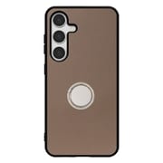 Galaxy S24 用 本革スマホケース/スタンド機能&ストラップホール付き ラテブラウン WORK48GX-BN-GS24