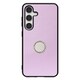 Galaxy S24 用 本革スマホケース/スタンド機能＆ストラップホール付き ラベンダーパープル WORK48GX-PL-GS24