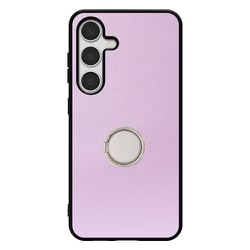 Galaxy S24 用 本革スマホケース/スタンド機能＆ストラップホール付き ラベンダーパープル WORK48GX-PL-GS24