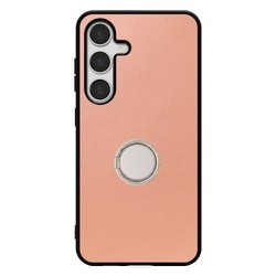 Galaxy S24 用 本革スマホケース/スタンド機能＆ストラップホール付き ダスティローズ WORK48GX-RS-GS24