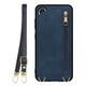 Galaxy S24 用 背面型スマホショルダーケース/ロングストラップ＆カードポケット付き クラシックブルー WORK54GX-BU-GS24