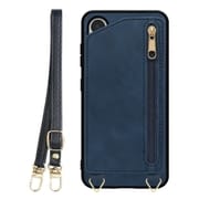 Galaxy S24 用 背面型スマホショルダーケース/ロングストラップ&カードポケット付き クラシックブルー WORK54GX-BU-GS24