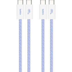 BoostCharge 60W USB-C to Cソフトケーブル 1.5M 2本セット ブルー CAB018QC05BL2PK