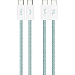BoostCharge 60W USB-C to Cソフトケーブル 1.5M 2本セット グリーン CAB018QC05GR2PK