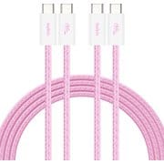 BoostCharge 60W USB-C to Cソフトケーブル 1.5M 2本セット ピンク CAB018QC05PK2PK
