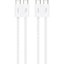 BoostCharge 60W USB-C to Cソフトケーブル 1.5M 2本セット ホワイト CAB018QC05WH2PK