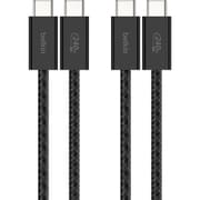 BoostCharge 240W USB-C to Cソフトケーブル 1.5M 2本セット ブラック CAB019QC05BK2PK
