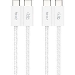 BoostCharge 240W USB-C to Cソフトケーブル 1.5M 2本セット ホワイト CAB019QC05WH2PK