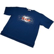 13622 [LAYER LOGO SLIT TEE XLサイズ ブルー]
