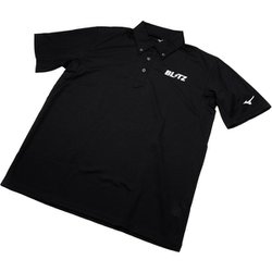 13661 [BLITZ MIZUNO DRY Polo Shirt 黒 Lサイズ]