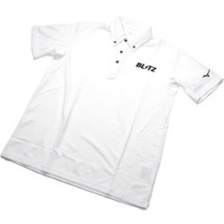 13665 [BLITZ MIZUNO DRY Polo Shirt 白 Mサイズ]