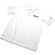 13665 [BLITZ MIZUNO DRY Polo Shirt 白 Mサイズ]