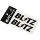 13552 [BLITZ ロゴステッカー w100mm BLACK（2枚入）]