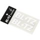 13555 [BLITZ ロゴステッカー w100mm WHITE（2枚入）]