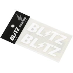 13555 [BLITZ ロゴステッカー w100mm WHITE（2枚入）]