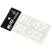 13555 [BLITZ ロゴステッカー w100mm WHITE（2枚入）]