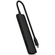 7-in-1 USB-C Slim Multiport Adapter with Ethernet Black PST-P7SK