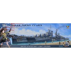 CL-53 1/350 アメリカ海軍 軽巡洋艦 サンディエゴ [組立式プラスチックモデル]