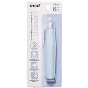 OVALノック式修正テープ(つめ替えタイプ) 5mm×6m パステルブルー MQR-506B-PB