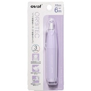 OVALノック式修正テープ(つめ替えタイプ) 5mm×6m パステルパープル MQR-506B-PU