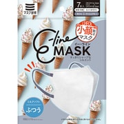 E-lineマスク ホワイト×アッシュブルー 7枚入り