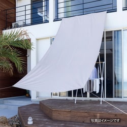 雨よけシェード W ライトグレー 1.8X4m CLS-40LGW