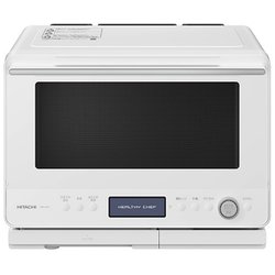 過熱水蒸気オーブンレンジ ヘルシーシェフ 30L 2段調理対応 フルドット液晶（バックライト付き） スマホ連動対応 フロストホワイト MRO-W1D W