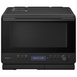 過熱水蒸気オーブンレンジ ヘルシーシェフ 30L 2段調理対応 フルドット液晶（バックライト付き） スマホ連動対応 フロストブラック MRO-W1D K