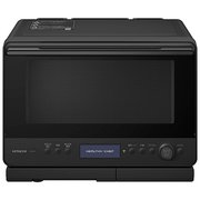 過熱水蒸気オーブンレンジ ヘルシーシェフ 30L 2段調理対応 フルドット液晶(バックライト付き) スマホ連動対応 フロストブラック MRO-W1D K