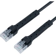 CAT.6A 固定できるLANケーブル 1m 黒 C6A-K010BK
