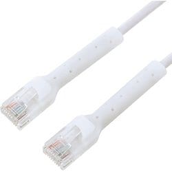 CAT.6A 固定できるLANケーブル 2m 白 C6A-K020W