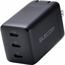 USB急速充電器 USB PD（パワーデリバリー）対応 67W USB-C×3 GaN II採用 PSE認証 折りたたみ式プラグ PD-PPS ブラック ACDC-PD11267BK