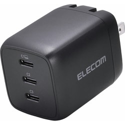 USB急速充電器 USB PD（パワーデリバリー）対応 67W USB-C×3 GaN II採用 PSE認証 折りたたみ式プラグ PD-PPS ブラック ACDC-PD11167BK