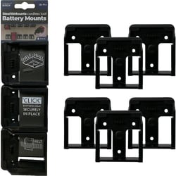 バッテリーマウントボッシュ18V用（6個入り）ブラック BM-BO18-6