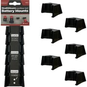 バッテリーマウントミルウォーキー12V用(6個入り)ブラック BM-MW12-BLK-6