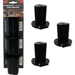 ツールマウントミルウォーキーM12用（3個入り）ブラック TM-MW12-BLK-3