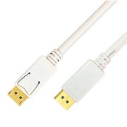 Displayportケーブル Ver1.2 4K対応 3m ホワイト TDC-WHDP30