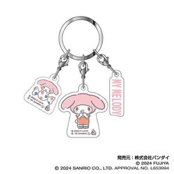 PEKO×サンリオキャラクターズ 3連アクリルキーホルダー 02. マイメロディ